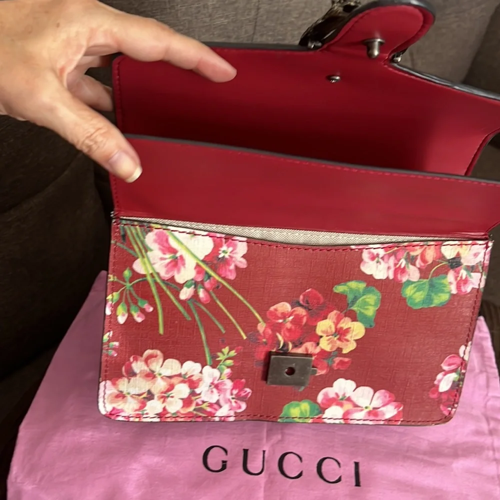 GUCCI BLOOMS DIONYSIS CALFSKIN SHOULDER BAG - Picture 13 of 17